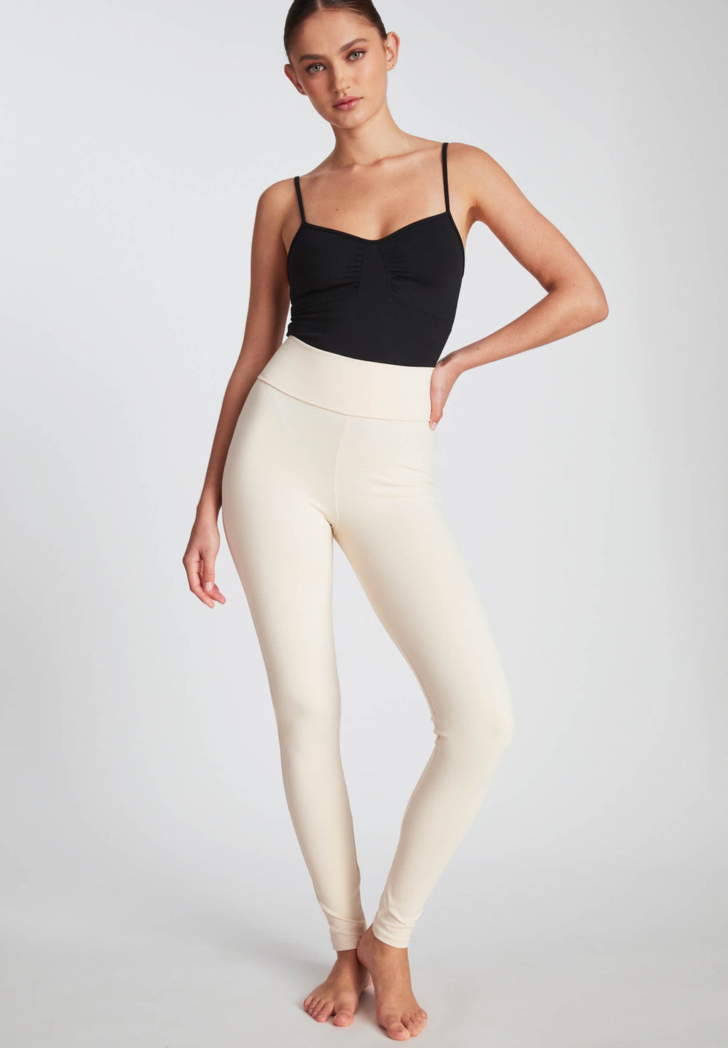 Tuxedo Legging - mother of pearl