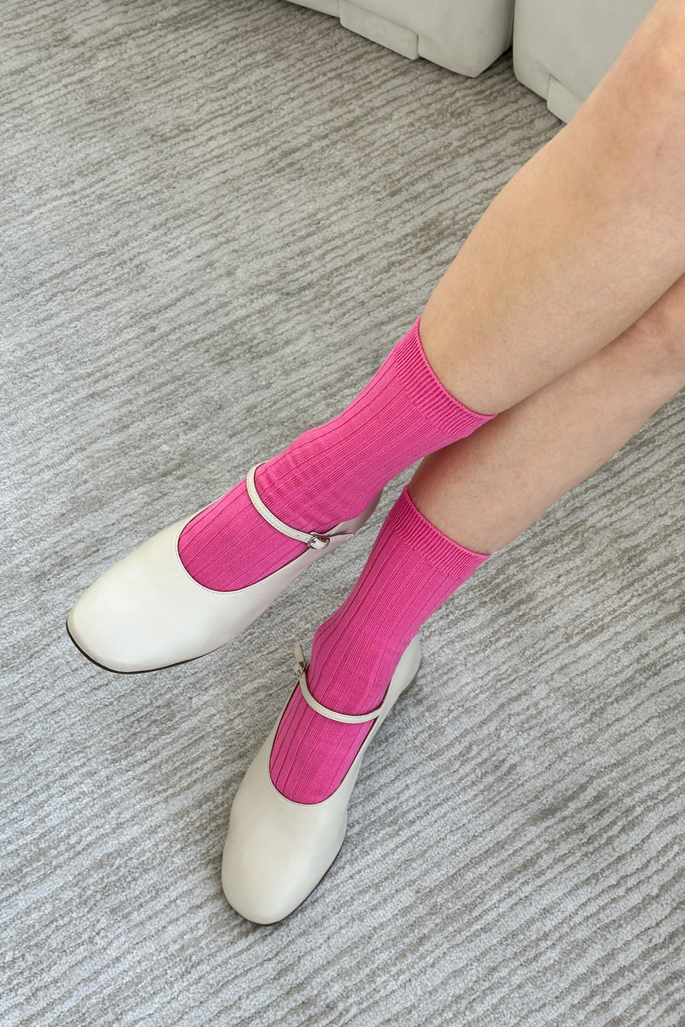 Her socks - Bright Pink