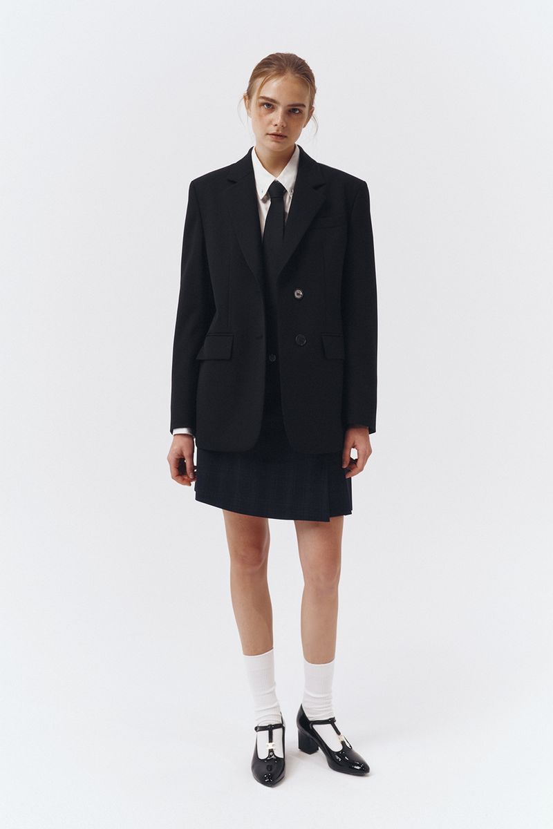 Klassischer Blazer Damen schwarz | DUNST