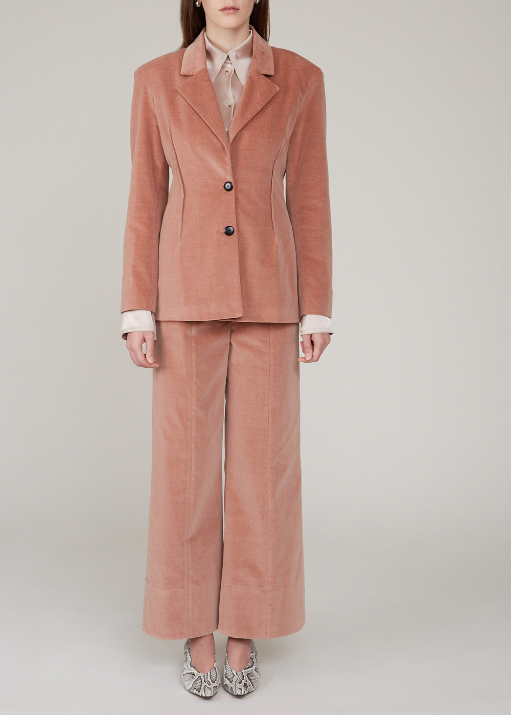 MR.LARKIN - Jane Blazer - dust pink velveteen