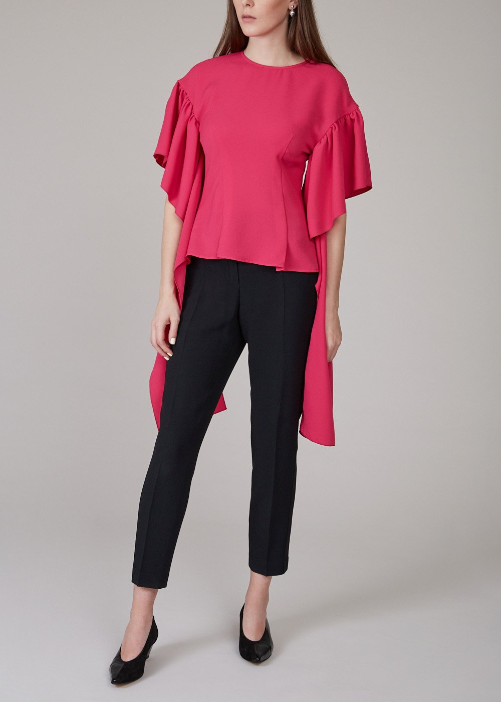 REJINA PYO - Kara Top Magenta Crepe