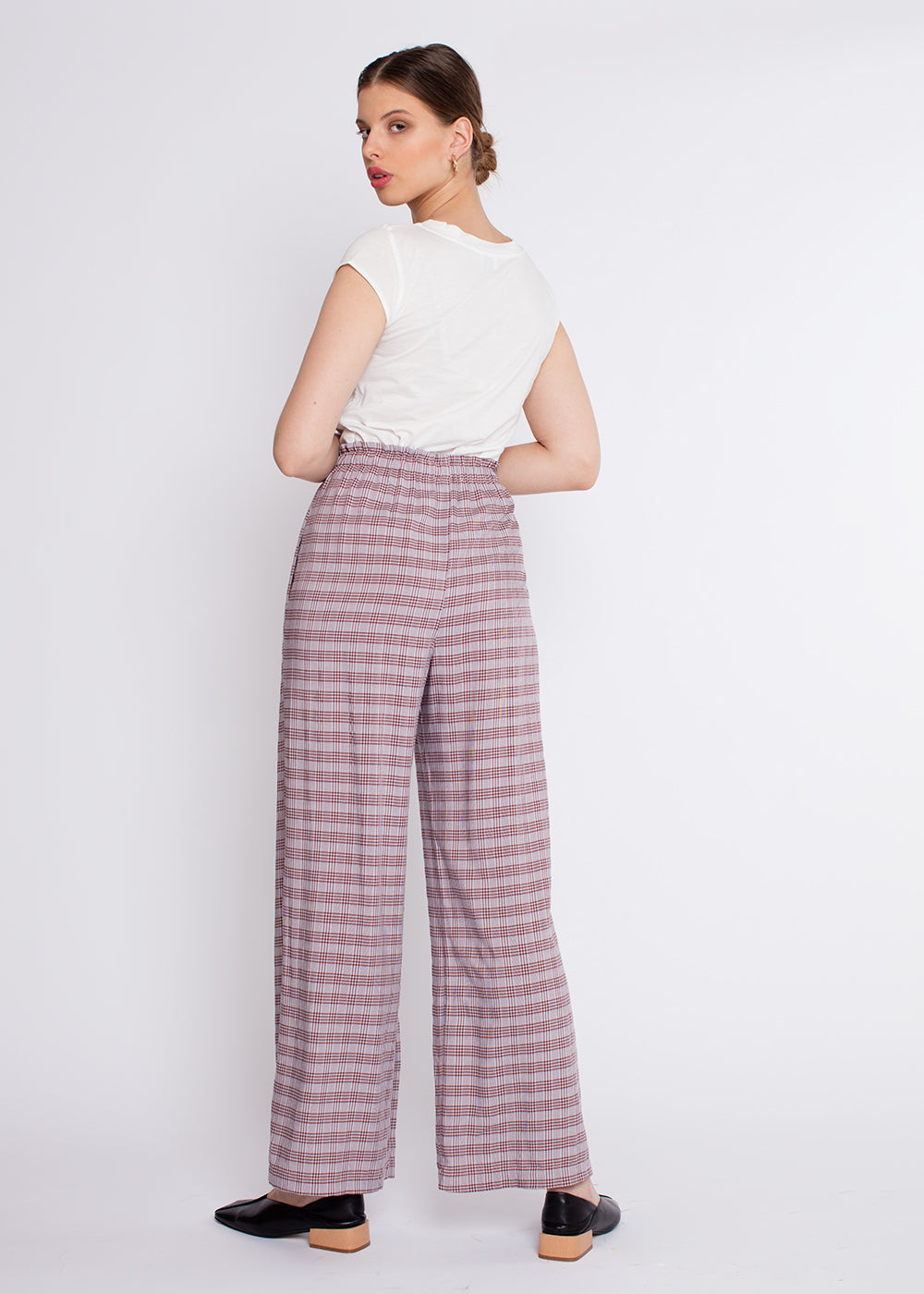 SHAINA MOTE - Lounge pants - lavender check