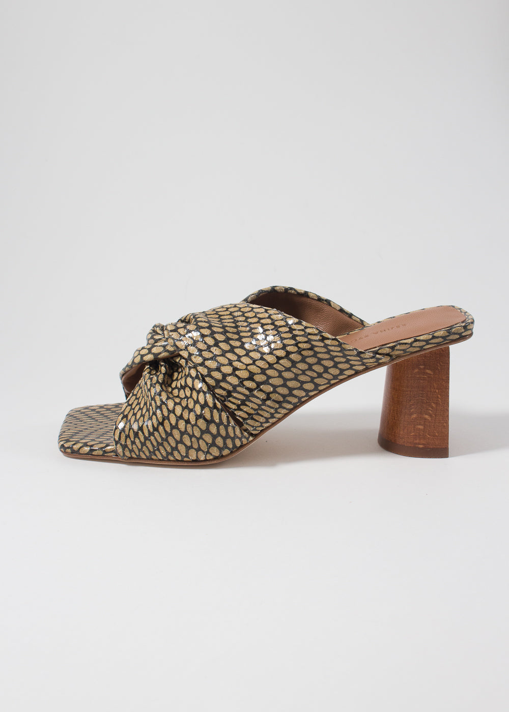 RENINA PYO - Naomi Mule - Polka snake khaki