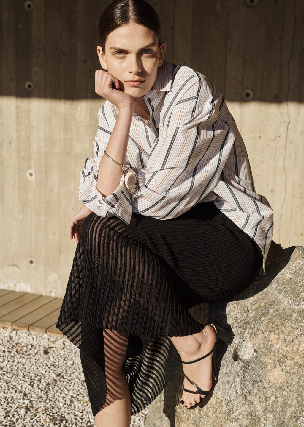 House of Dagmar - gina shirt - stripe