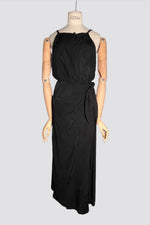Sarong Wrap Dress - Black pattern