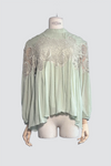 Emboydered Blouse - Lime