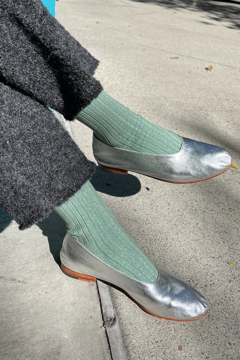 Her socks - Jade Glitter