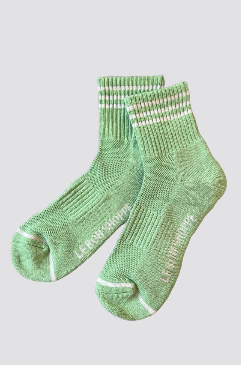 Girlfriend Socks - Green leaf