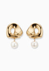 Large Sandra Earrings - Gold Vermeil / Pearl