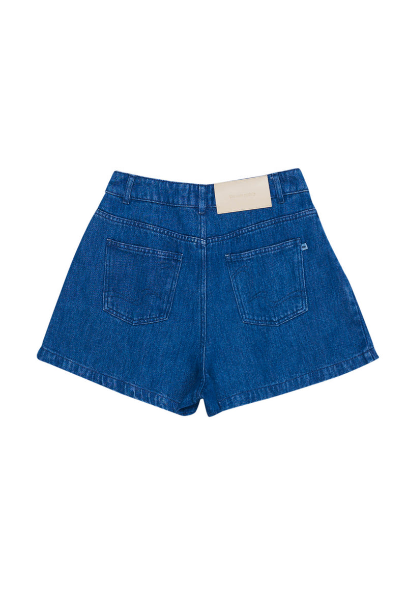 Woodland Denim-Shorts – Blau