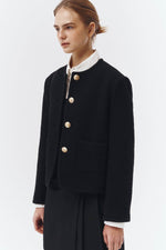 Klassische Boucle Tweed Jacke | DUNST
