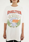 Shelter Grafik-T-Shirt – weiß