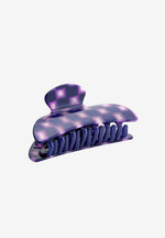 Midi Hairloom Claw - Purple Checker