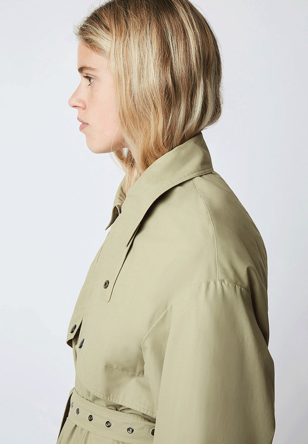 Jones Pioggia Trench - soft kaki