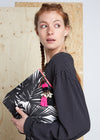 JADE TRIBE - Aloah Clutch - black/white