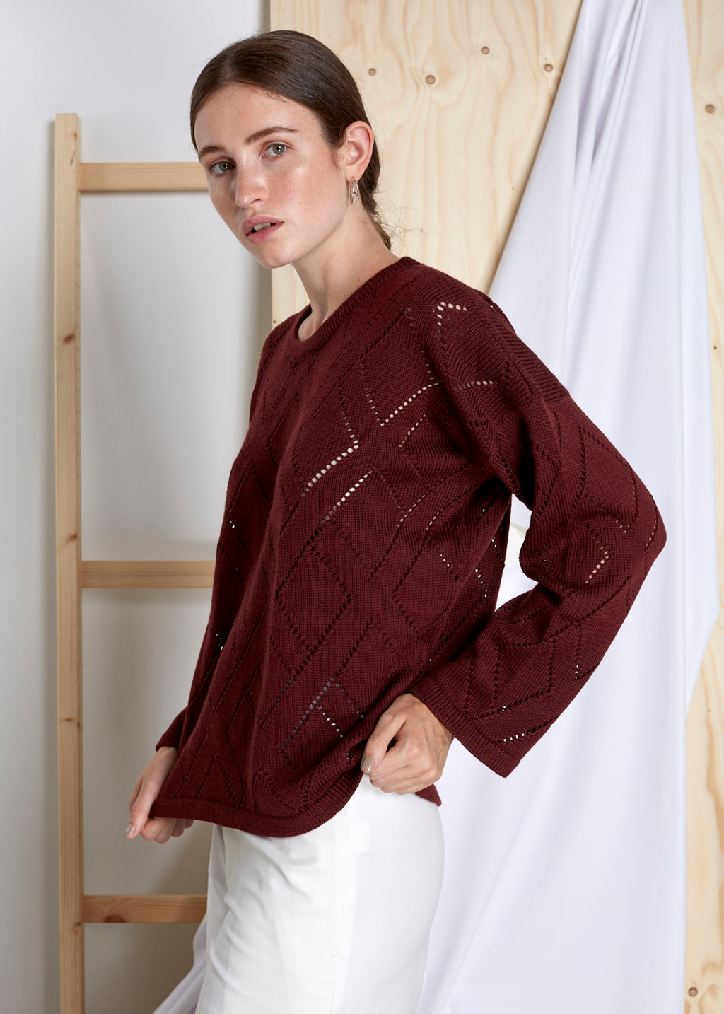 VIVIAN GRAF - Agnes Sweater - burgundy