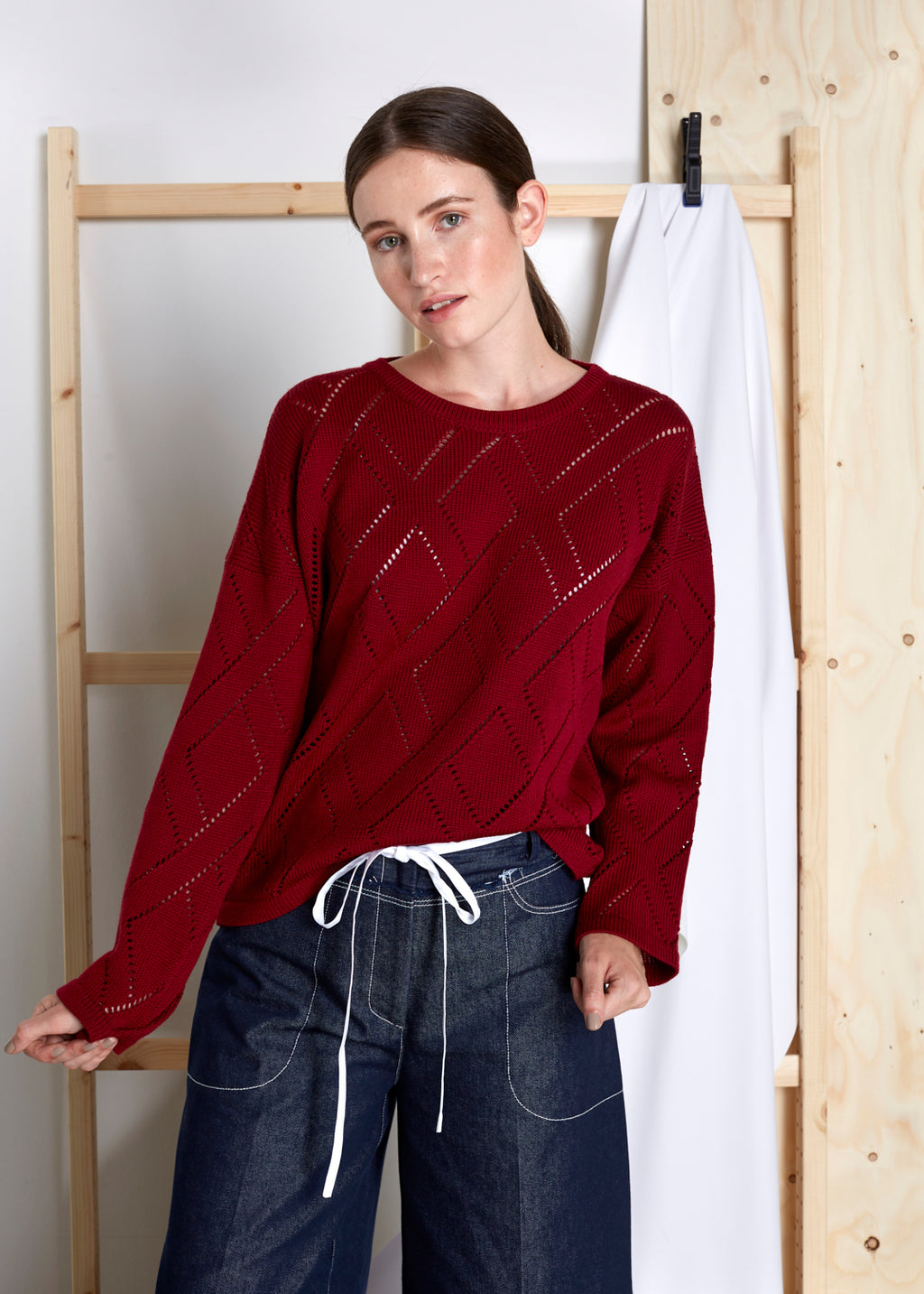 VIVIAN GRAF - Agnes Sweater - crimson