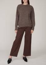 VIVIAN GRAF - Alva sweater - marled chocolate