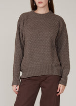 VIVIAN GRAF - Alva sweater - marled chocolate