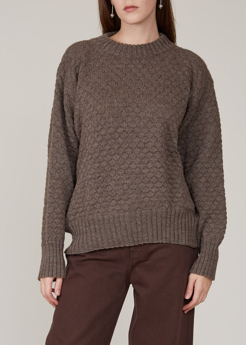 VIVIAN GRAF - Alva sweater - marled chocolate