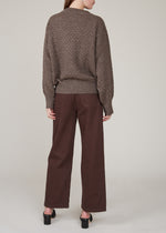 VIVIAN GRAF - Alva sweater - marled chocolate