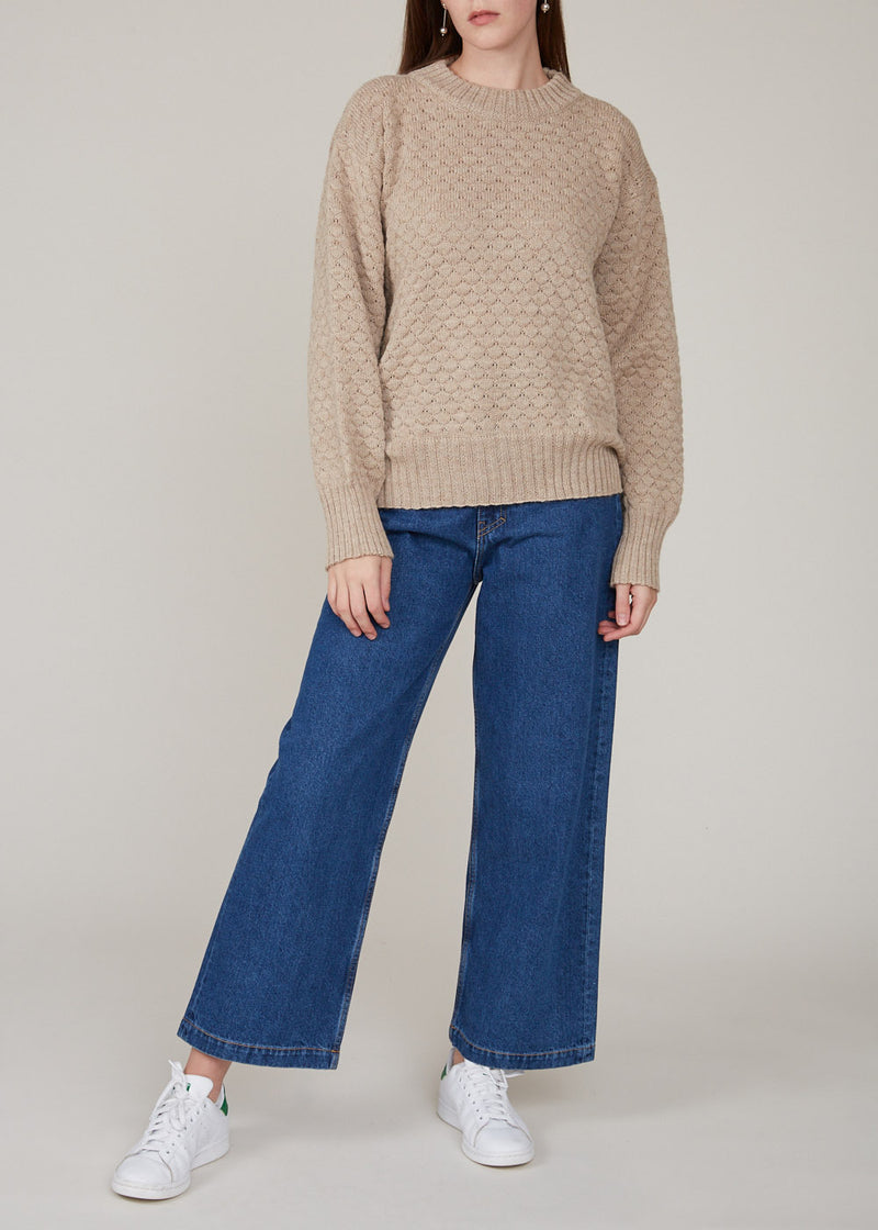 VIVIAN GRAF - Alva Sweater - marled beige