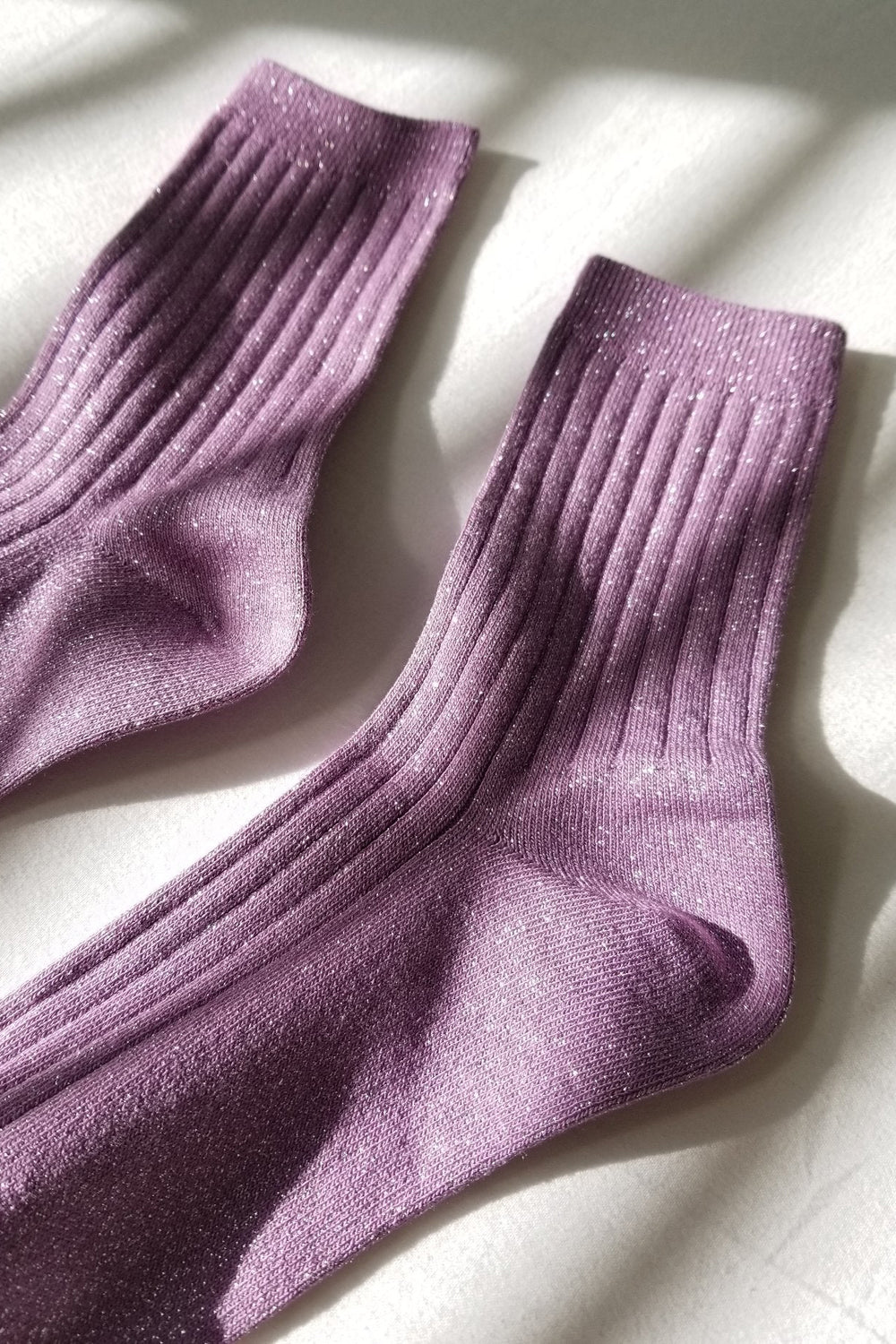 Her socks - Lilac Glitter