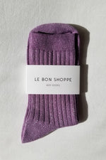 Ses chaussettes - Lilas Glitter