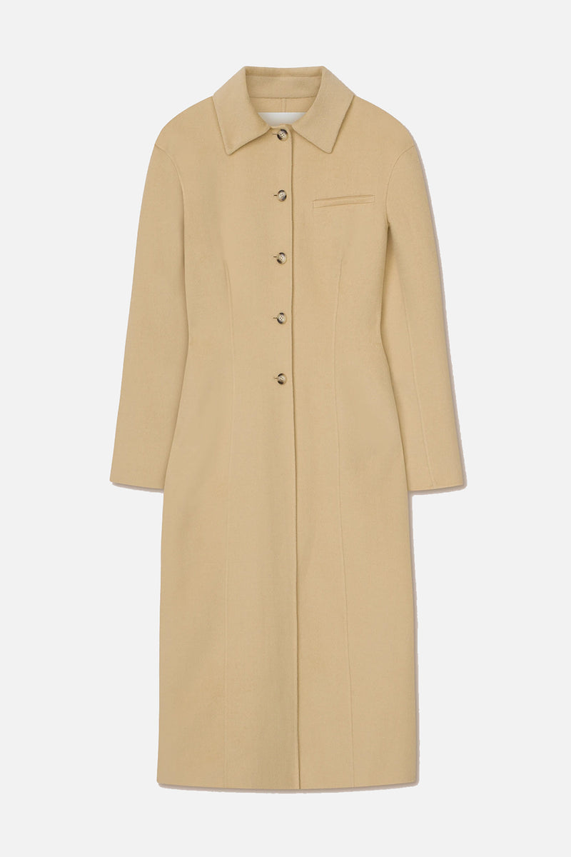 Toya double wool coat - creme