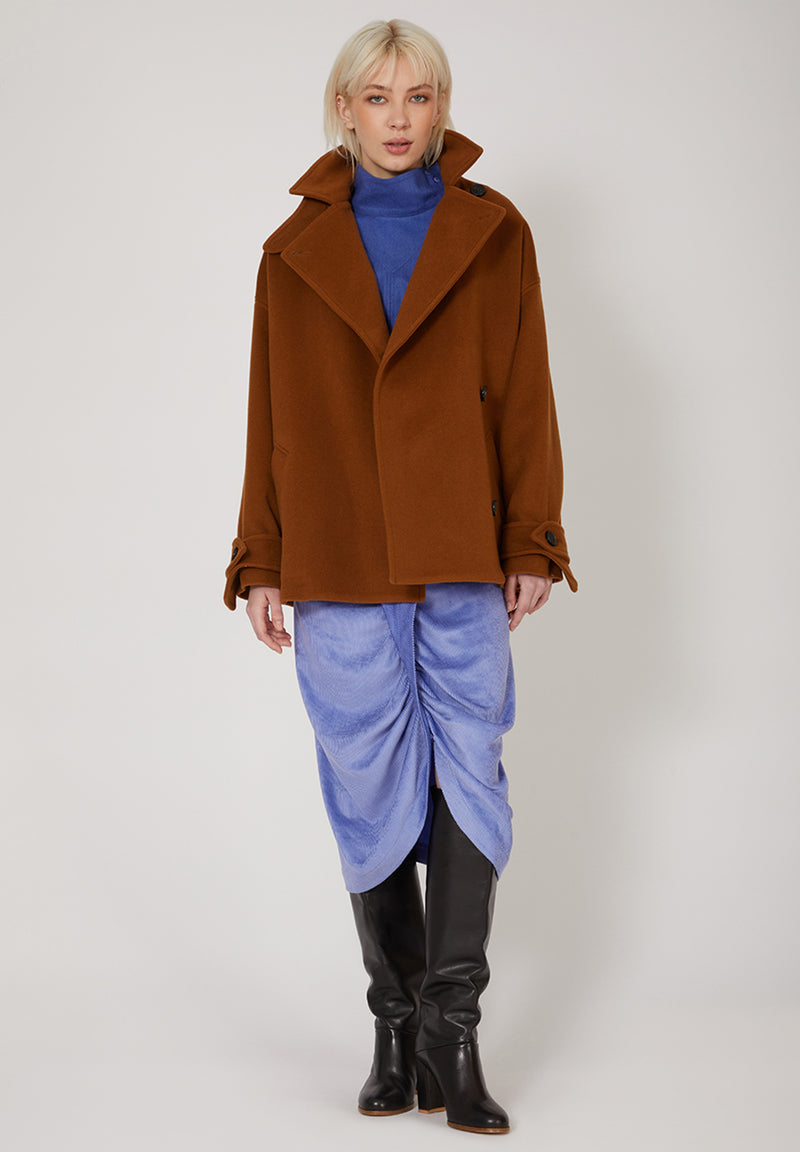 Mason Coat - amber brown