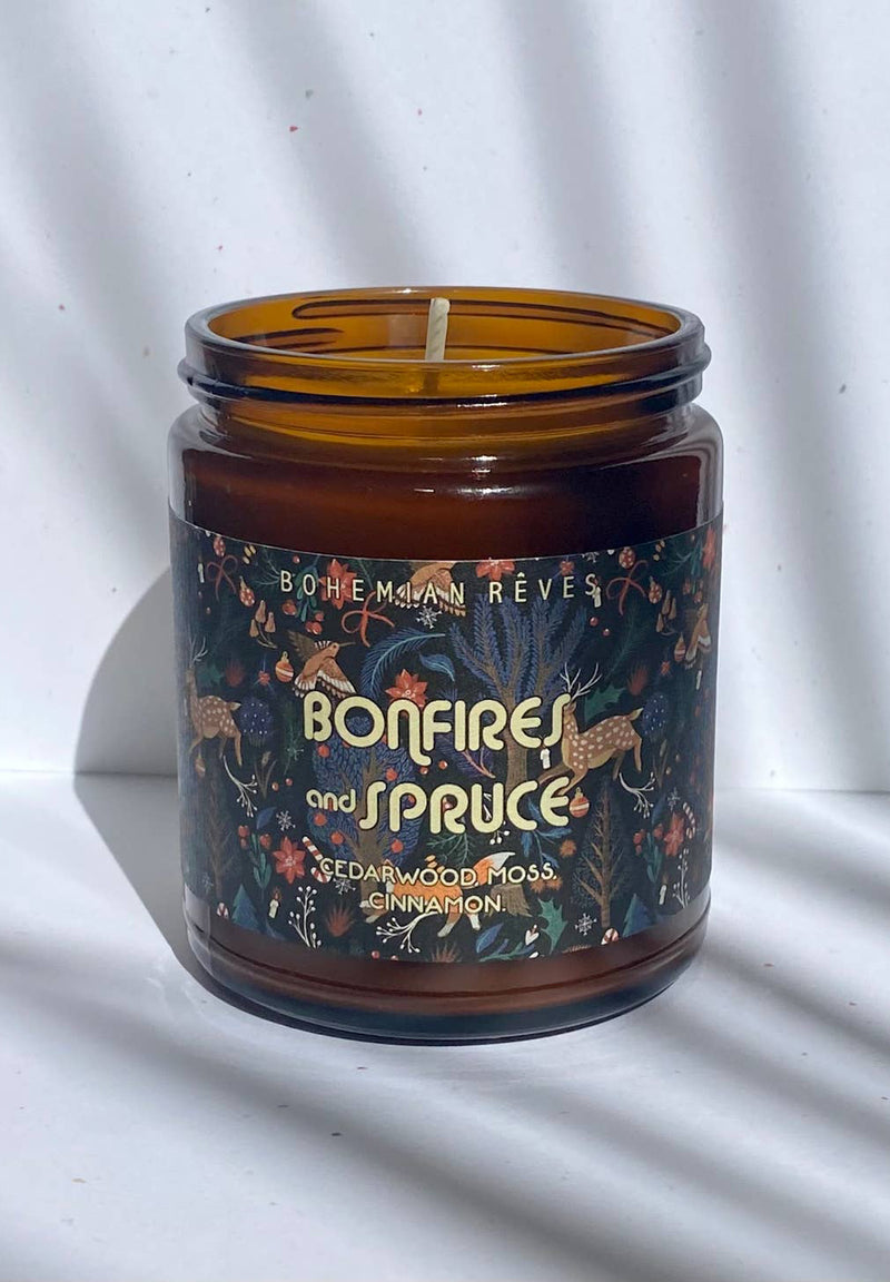 Bonfires + Spruce Candle