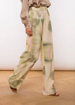 Charmain wide leg pjama pants - pistachio