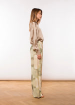 Charmain wide leg pjama pants - pistachio