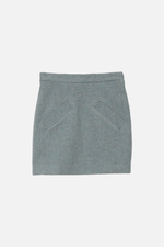 Gray Skirt - craft blue