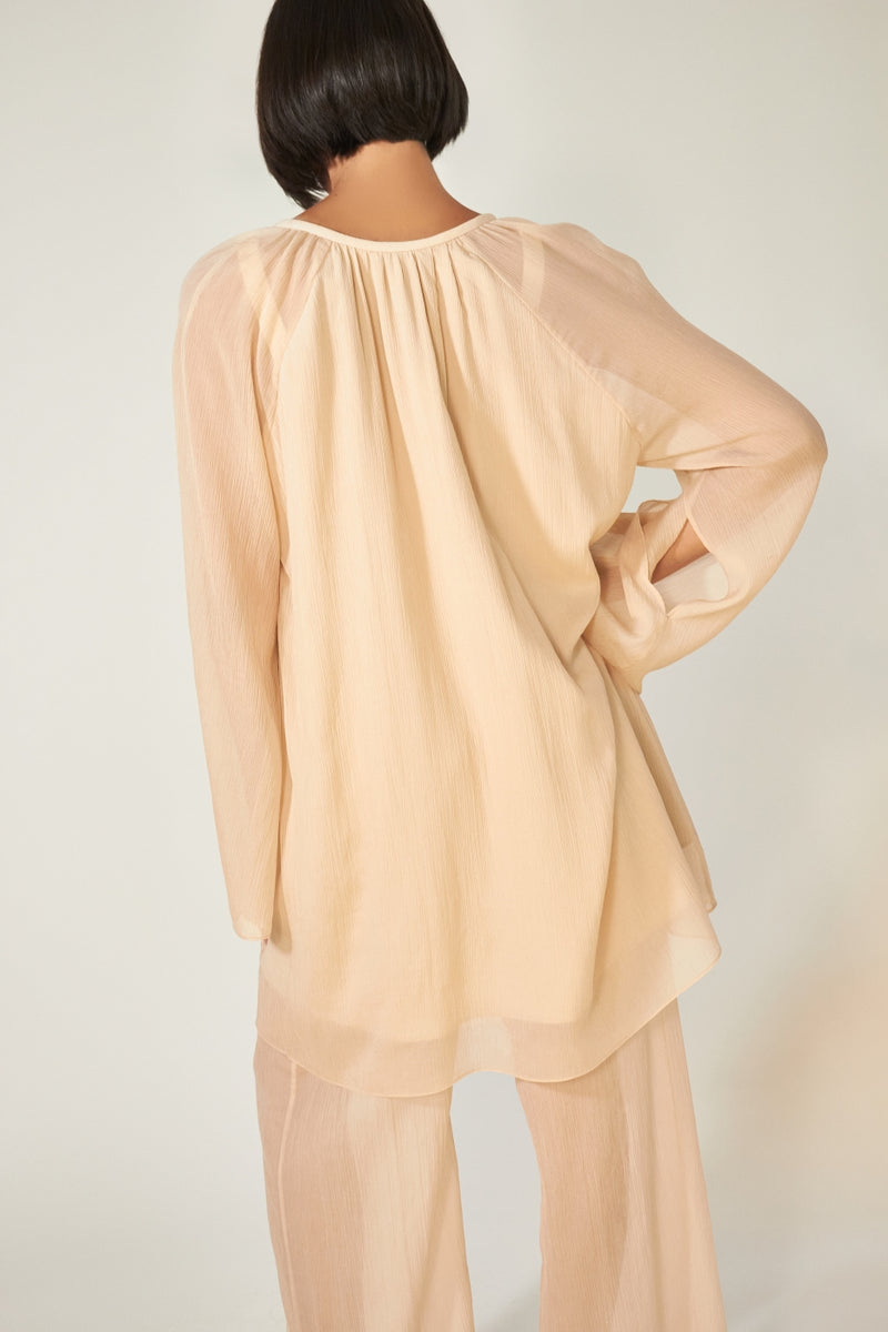Jadette-Bluse - kalter Champagner