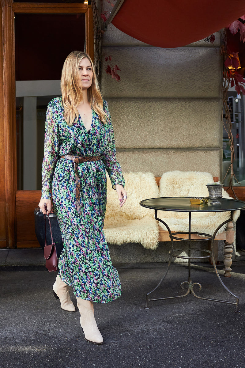 Caroline Monaco Dress - blue roy