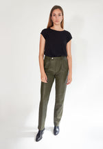 Pantalon Cuir Record - Vert Kaki