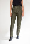 Pantalon Cuir Record - Vert Kaki