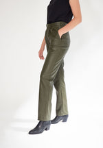 Pantalon Cuir Record - Vert Kaki