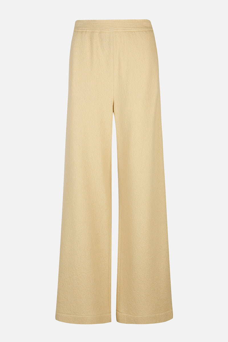 Wool Stitched Pants- beige