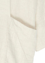 Pam deep V-neck dress - white sand