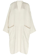 Pam deep V-neck dress - white sand