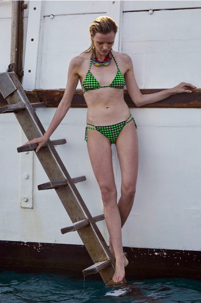 ROSEANNA Domino Elvis Bikini Top - green