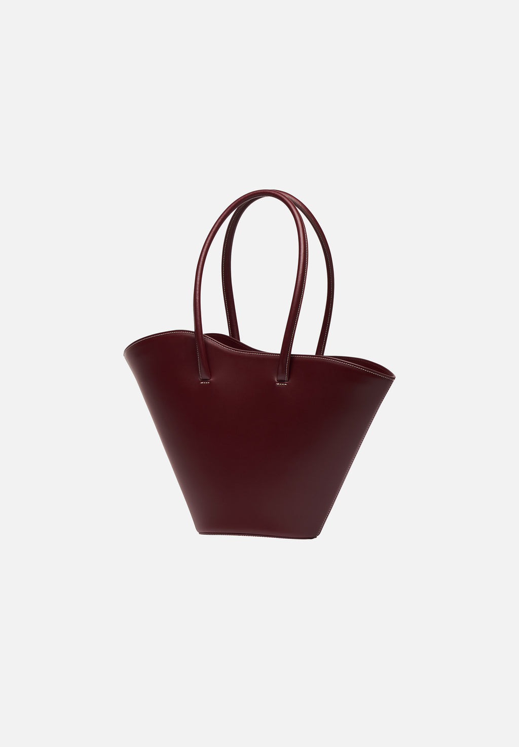 Tall Tulip Tote - bordeaux