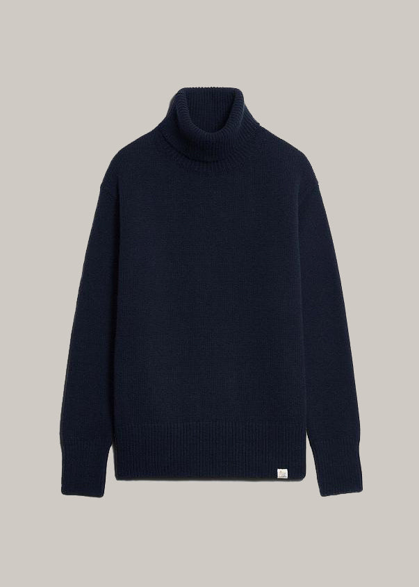 MERZ B. SCHWANEN - Turtleneck pullover - dark navy