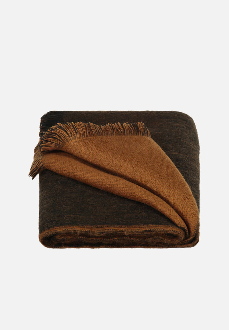 Double Scarf Black / Camel