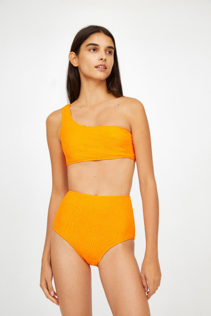 Lino Bikini Top - tangerine