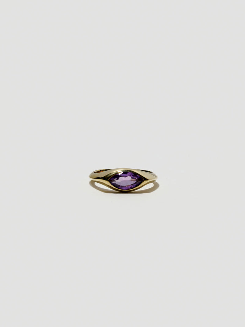 Seer Ring - bronze / amethyst