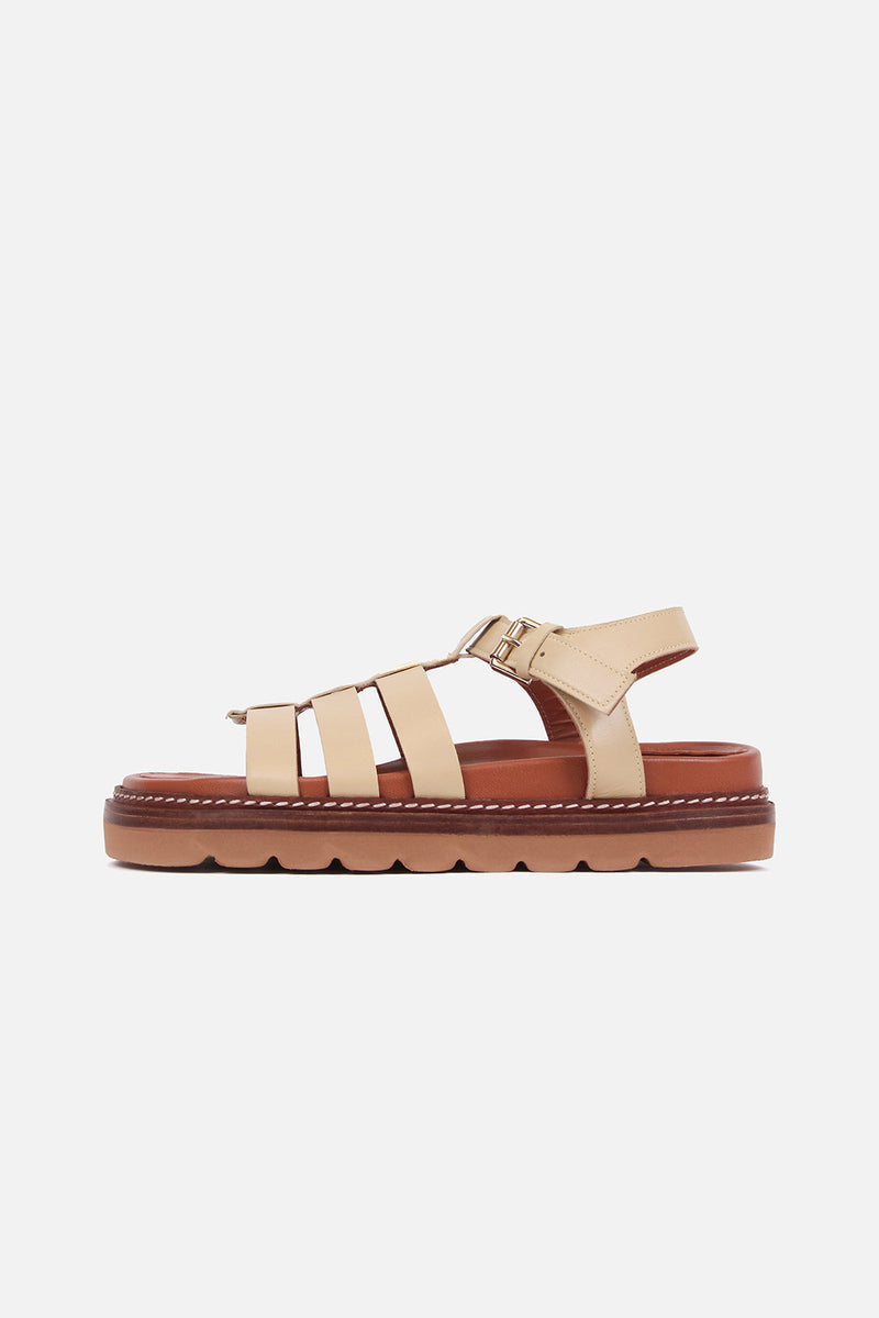 Cami Sandals - Nappa Leather Butter