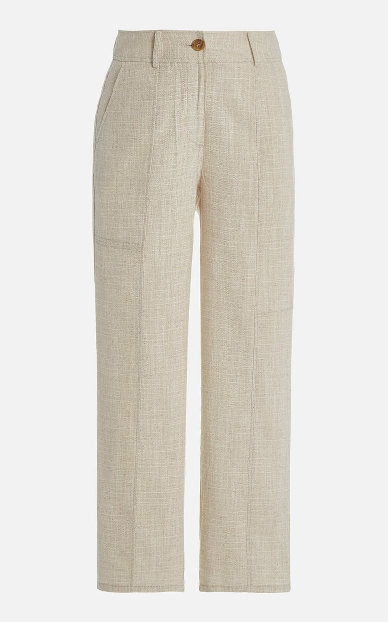 Mavis Trousers - Cotton Blend Beige